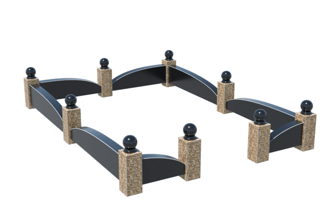 Цоколи на могилу в&nbsp;Москве | Цоколь на могилу №0045