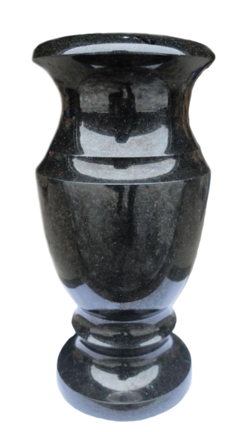 Вазы из камня в&nbsp;Москве | Ваза гранитная «Габбро 30»