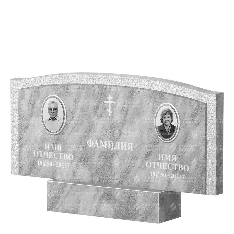 Памятники из мрамора в&nbsp;Москве | Двойной мраморный памятник ФМ-131