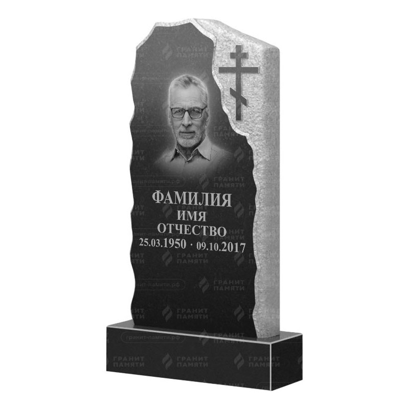 Памятники из гранита с обколом, скалы в&nbsp;Москве | Гранитный памятник ФГ-231