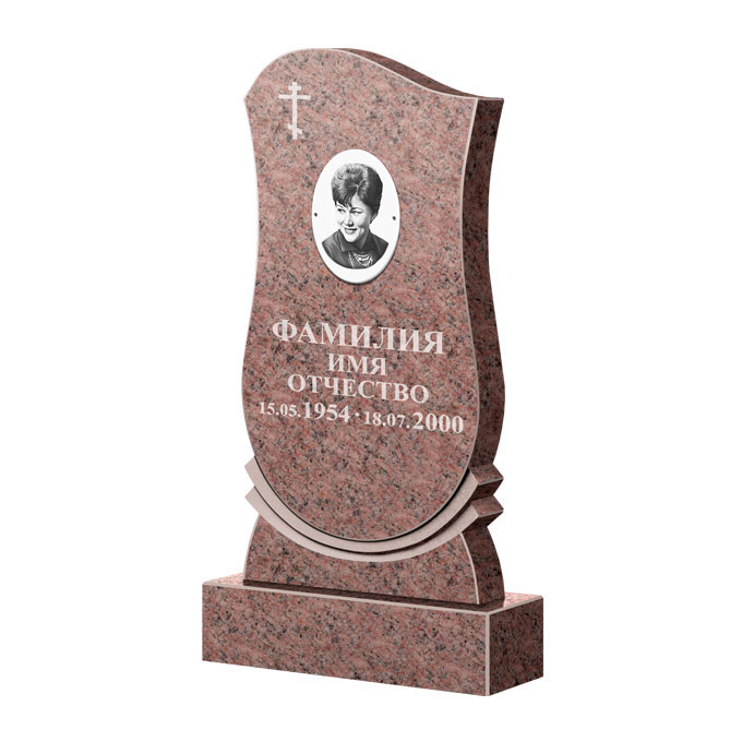 Гранитные памятники в&nbsp;Москве | Памятник из гранита Розалия Pink ФГЦ-056