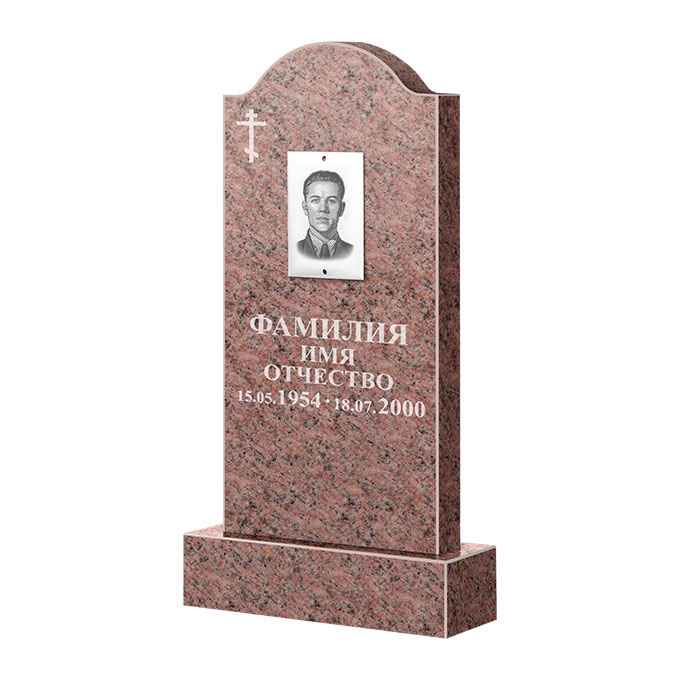 Памятники из цветного гранита в&nbsp;Москве | Памятник из гранита Розалия Pink ФГЦ-012