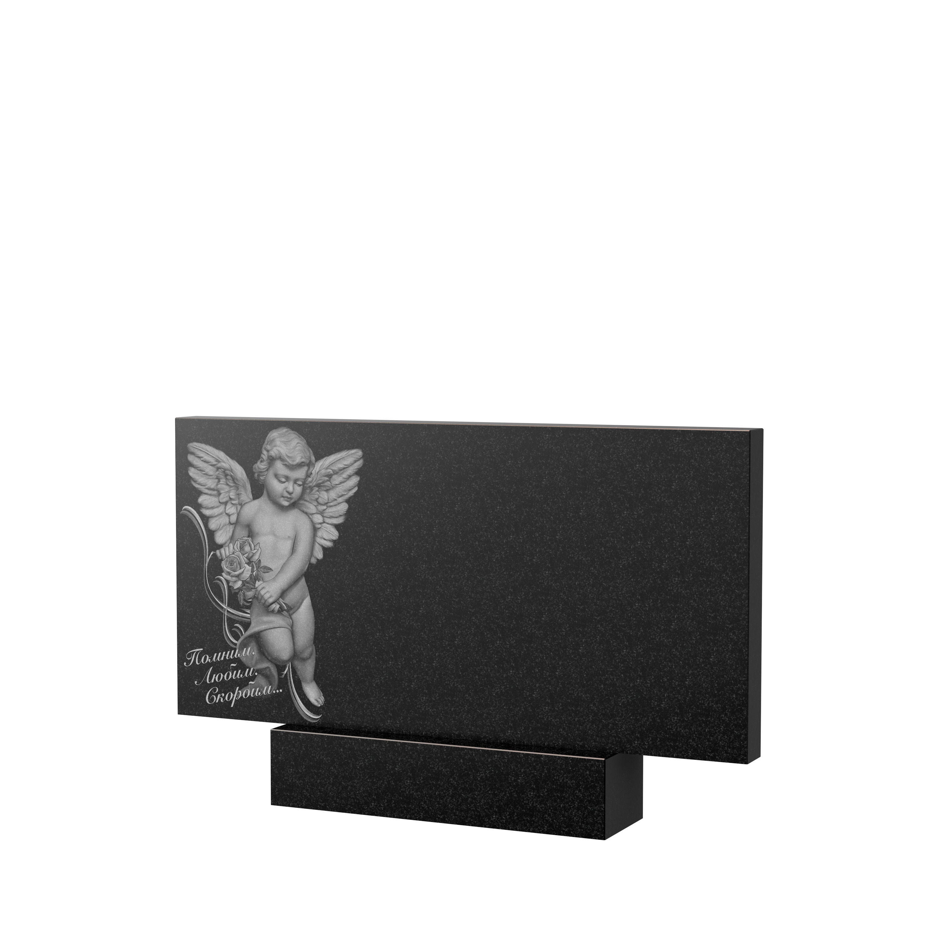 Художественное оформление памятника в&nbsp;Москве | Художественное оформление на гранитную стелу, рисунок ГХО-008