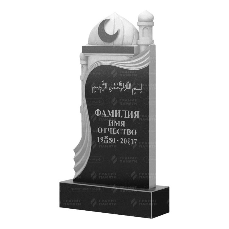 Мусульманские памятники на могилу в&nbsp;Москве | Гранитный памятник ФГ-228
