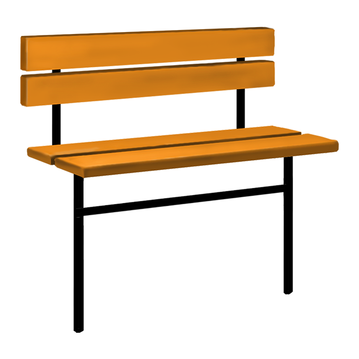 Металлические оградки, столы, скамейки в&nbsp;Москве | Скамейка №3 со спинкой