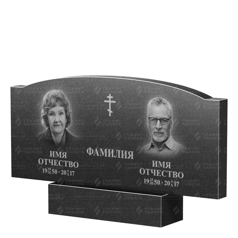 Гранитные памятники в&nbsp;Москве | Двойной гранитный памятник ФГ-257