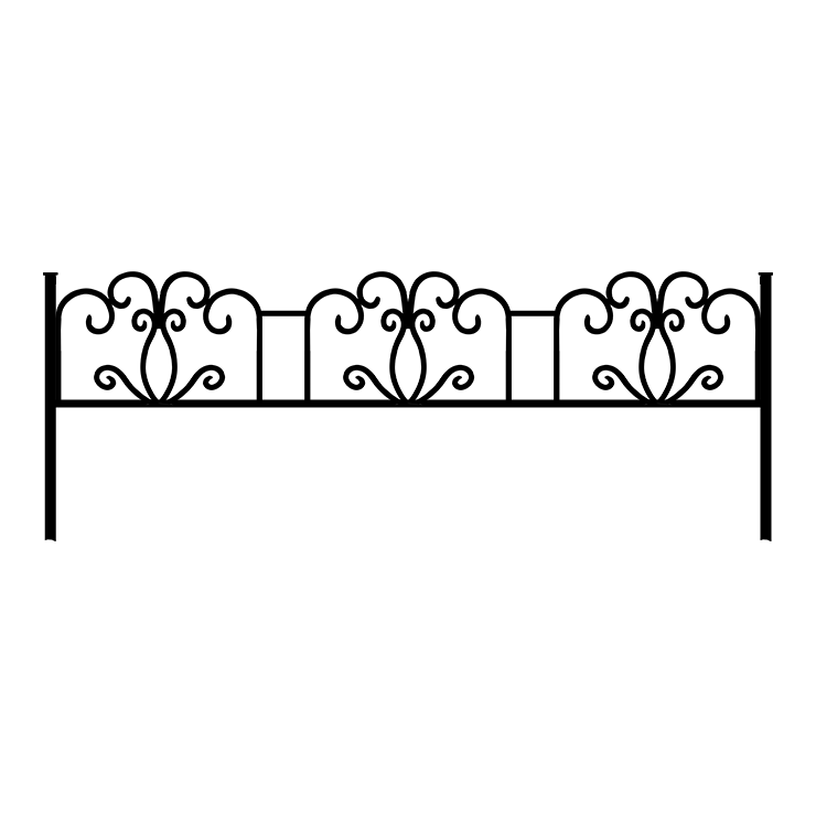 Металлические оградки, столы, скамейки в&nbsp;Москве | Оградка №4