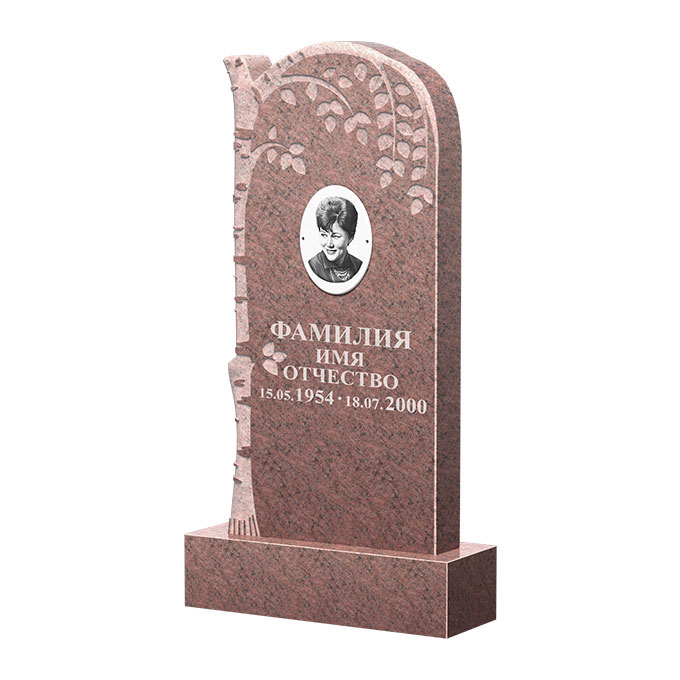 Гранитные памятники в&nbsp;Москве | Памятник из гранита Розалия Pink ФГЦ-091