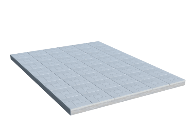 Площадки на могилу в&nbsp;Москве | Площадка с тротуарной плиткой