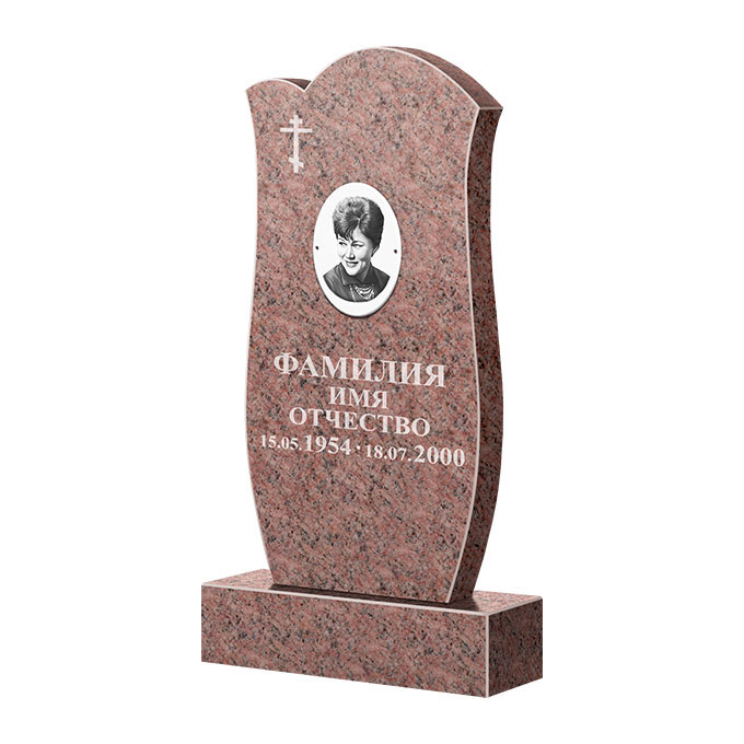 Памятники из цветного гранита в&nbsp;Москве | Памятник из гранита Розалия Pink ФГЦ-039